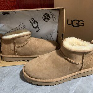 UGG Tazz Chestnut Platform Mule Clog Slipper